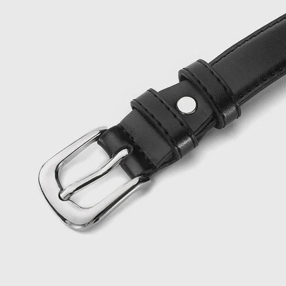 1pcs Women's Thin Waist Belt All-Match Style Fashionable And Simple Women's Belt With Jeans