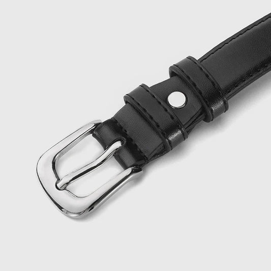 1pcs Women's Thin Waist Belt All-Match Style Fashionable And Simple Women's Belt With Jeans