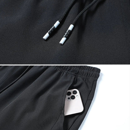 Running Pants Cooling Summer Ice Silk Pants Soft Stretchy Pant Loose Casual Quick-Dry Workout UV Protection Lightweight Trousers