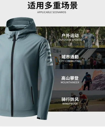 2025 Men's Gym Training Sportswear Running Sets 2 Piece Tracksuit Sports Suit Jacket+Pant Outdoor Workout Morning Run Clothing