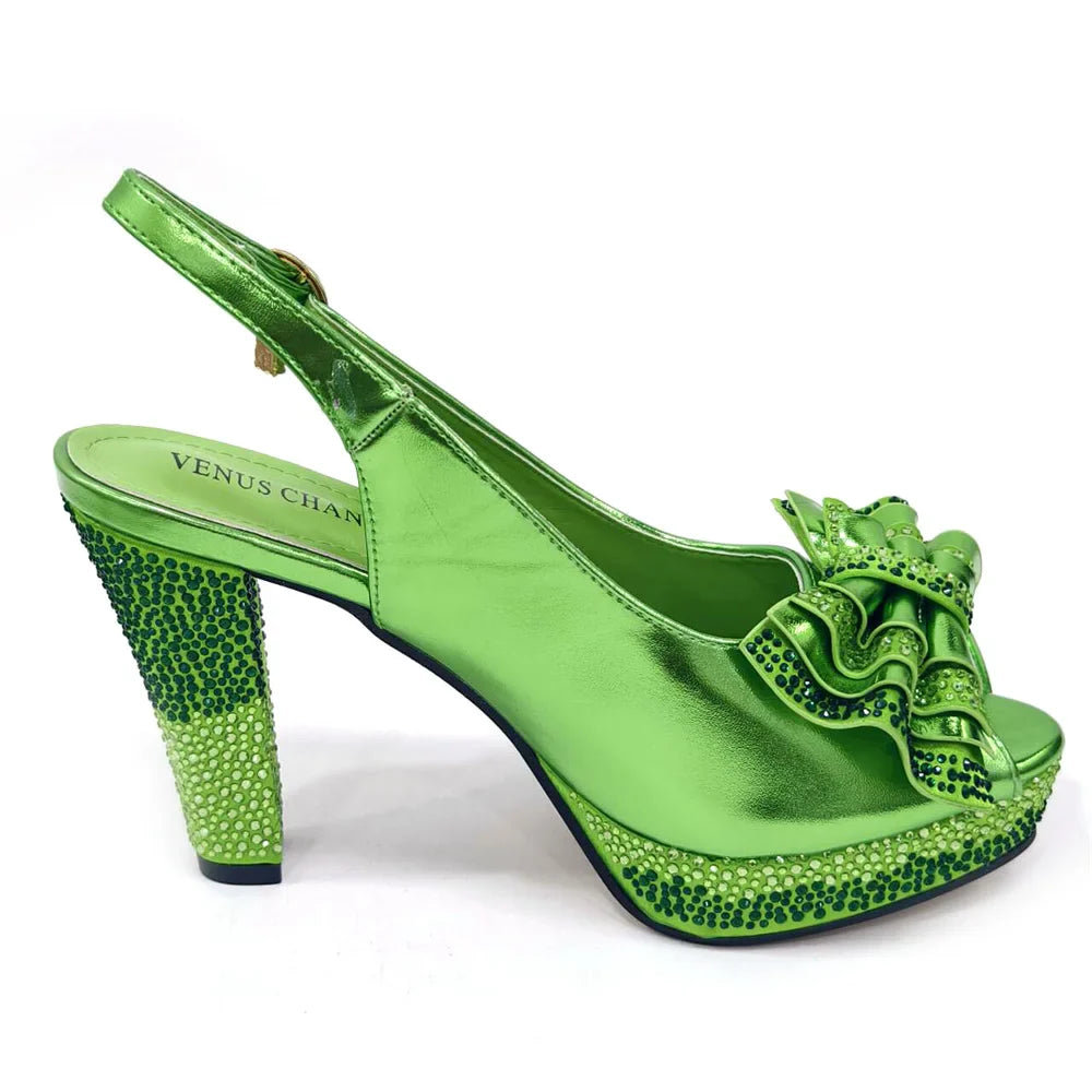 Italian Design Fashion Style Ladies Shoes With Matching Bag Set 2024 Nigerian Shoes and Bag Set in Wine Color