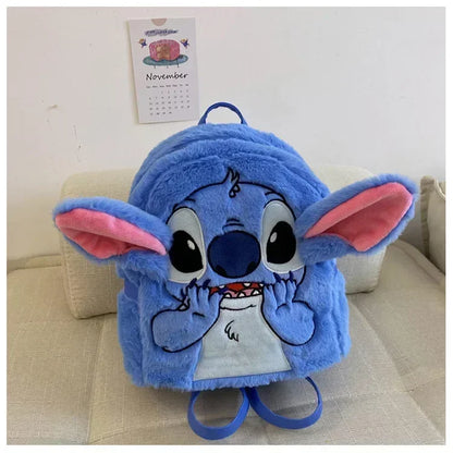 high-quality sewn plush backpack cartoon fashion 3D mini women's backpack large capacity cute children's school bag