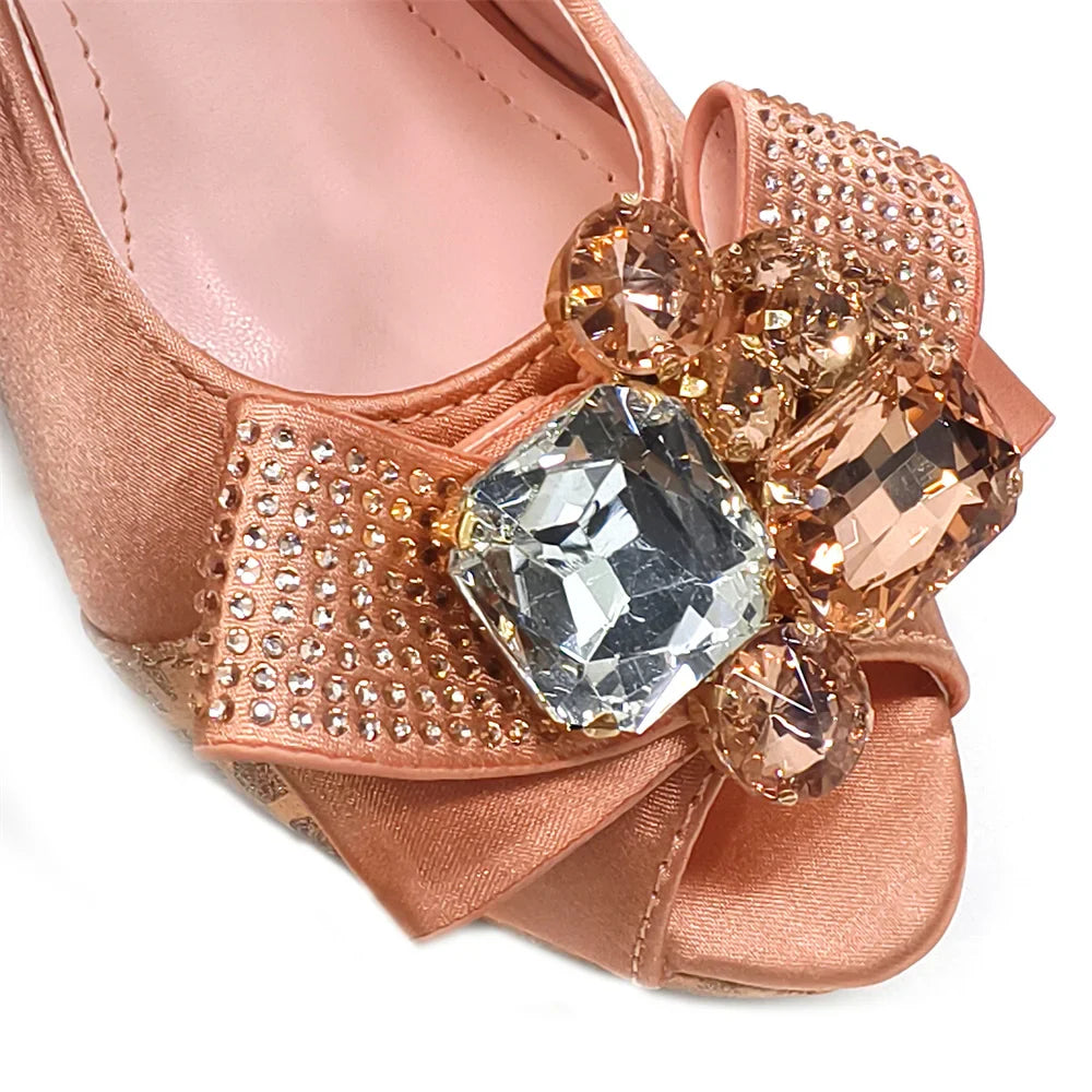 Nigerian Women Heel Party Shoes and Bag Set Royal Blue Colour Rhinestone Handbag Italian Design Wedding