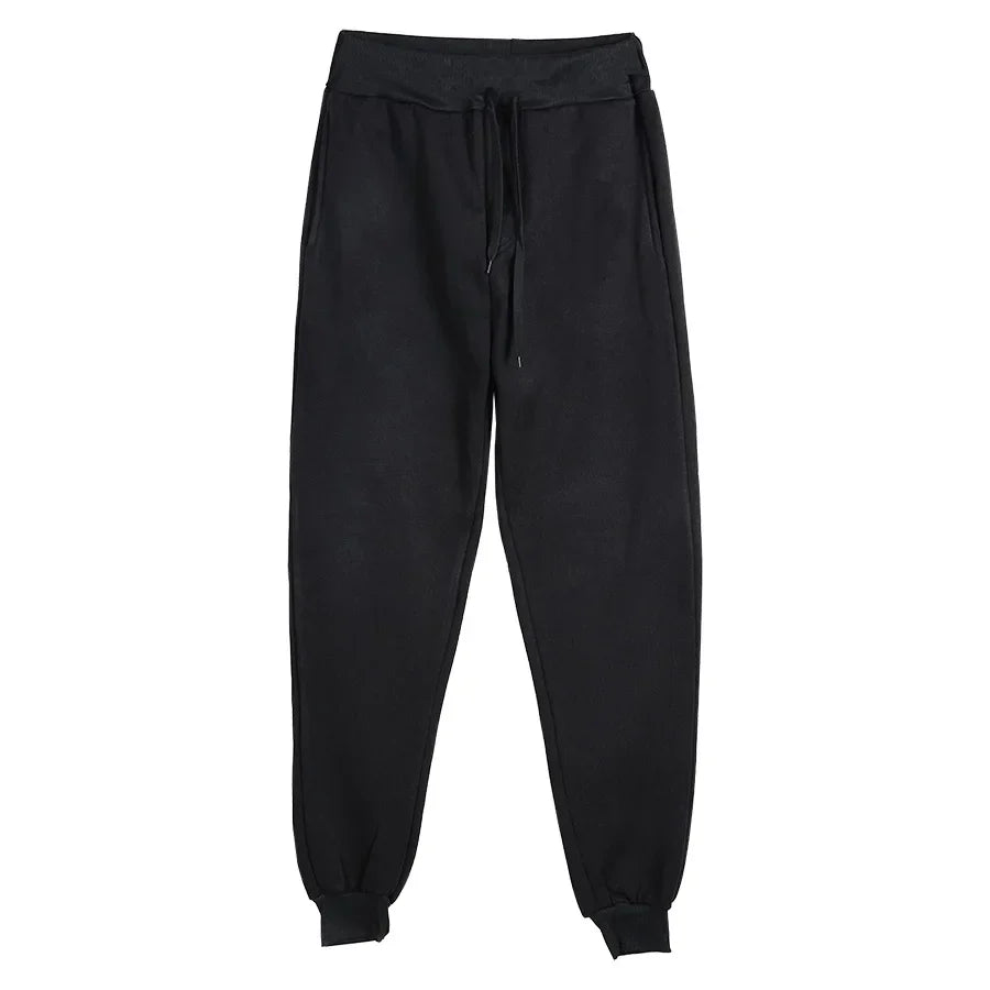 Men Women Tracksuit Hoodies Casual Solid Color Thick Pullover and Long Pant 2-piece Set Men Autumn Fleece Jogger Sports Suit Ne