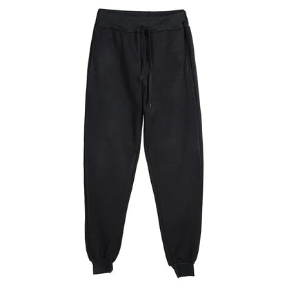 Men Women Tracksuit Hoodies Casual Solid Color Thick Pullover and Long Pant 2-piece Set Men Autumn Fleece Jogger Sports Suit Ne