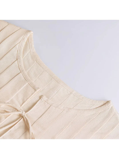 White Bandage Ribbed Tank Top Shirts For Women Hollow Out Sleeveless Slim Summer Fashion Vest Women's Lace-Up Vest Y2k Top