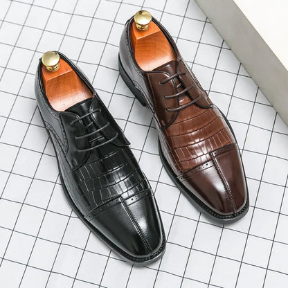 Classic Casual Business Shoes For Men High Quality Social Wedding Formal Leather Shoes Male British Men's Dress Shoes