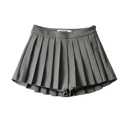 Mooyufon Sexy Women Pleated Skirts High Waist Summer Vintage Mini Skirts Korean Tennis Student White Designed Dance Skirt