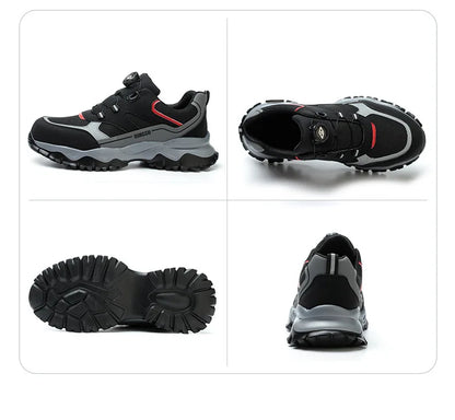 Steel Toe Safety Shoes for Men Lightweight Non Slip Work Sneaker Puncture Proof Work Shoes Unisex Coustruction Safety Work Boots