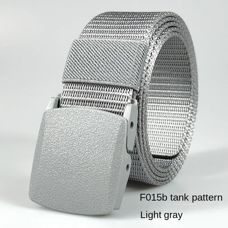 White Automatic Buckle Nylon Army Tactical Men Belt Military Waist Canvas Belt Outdoor Strap Travel Jeans Black Belts for Women