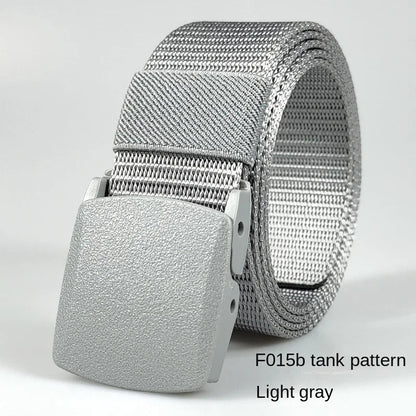 White Automatic Buckle Nylon Army Tactical Men Belt Military Waist Canvas Belt Outdoor Strap Travel Jeans Black Belts for Women