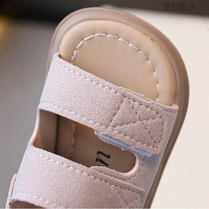 Summer Kids Sandals Boys Beach Sandal Baby Boy Shoes First Walkers Soft Bottom Solid Color Girls Sandals