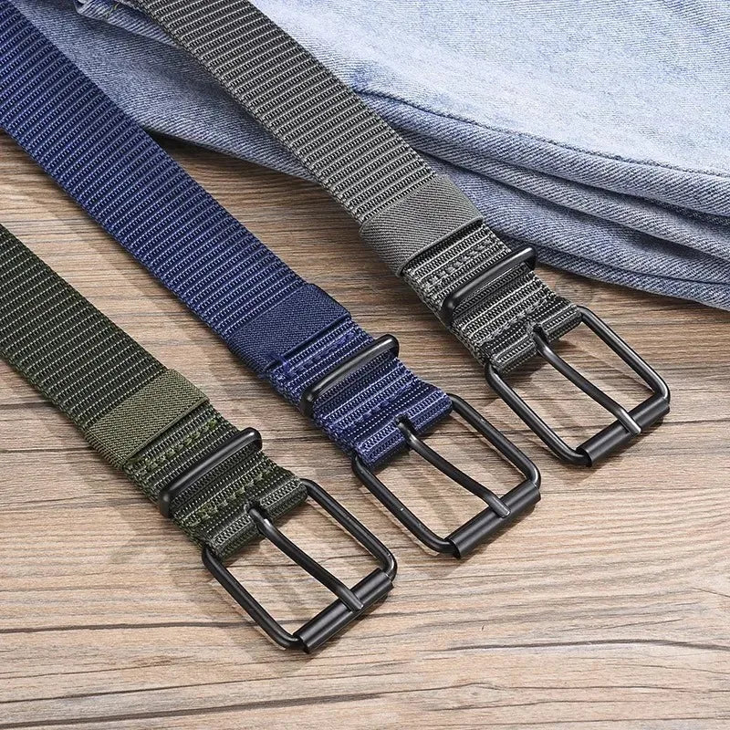 2PC Unisex Super Durable Nylon Belt With Quick Release Buckle For Daily Workwear Outdoor Sports Hiking Camping Casual Wear