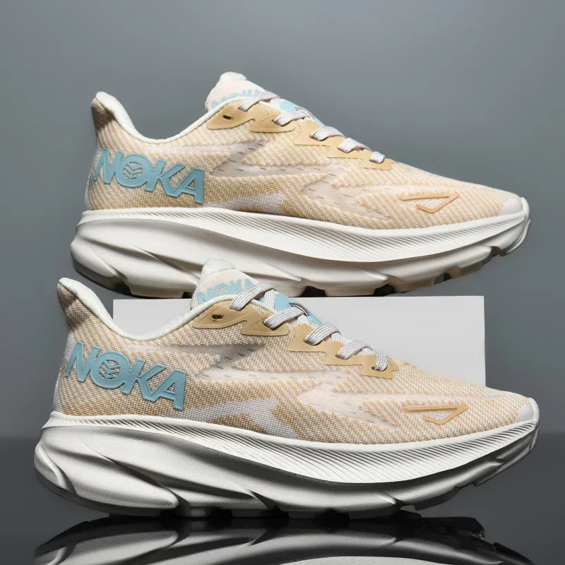 Men's Running Shoes Jogging Cushioning Outdoor Luxury Shoes Trainer Race Breathable Couple Non-Slip Sneakers Mesh Off-road Shoes