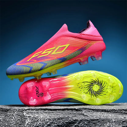 New Men's Soccer Shoes Grass Adult Non-Slip Football Boots Ultralight Sport Indoor Cleats Non Slip Fg Turf Futsal Comfortable