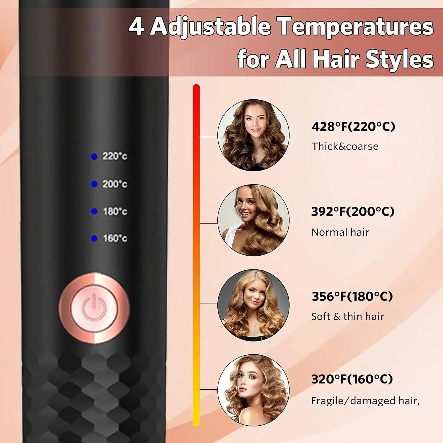Professional curling irons Ceramic auto-rotating air curling irons Air spinning rod styler Curling irons Styling tools