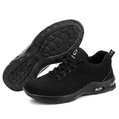 Anti-puncture Security Protective Shoes Air Cushion Work Sneakers Steel Toe Work Shoes Men Women Safety Shoes Light Breathable