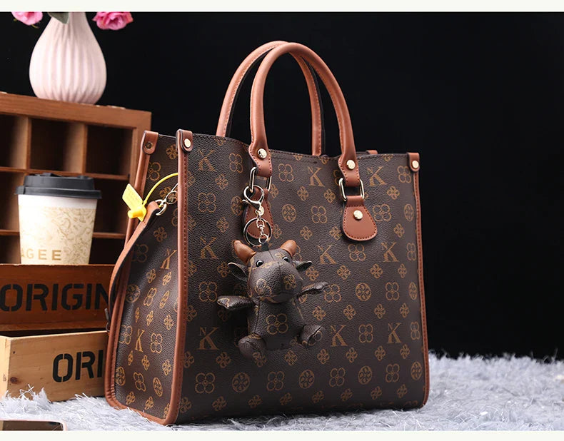 Light luxury brand women's bag 2025 new fashionable and versatile single shoulder crossbody high-end handbag with large capacity
