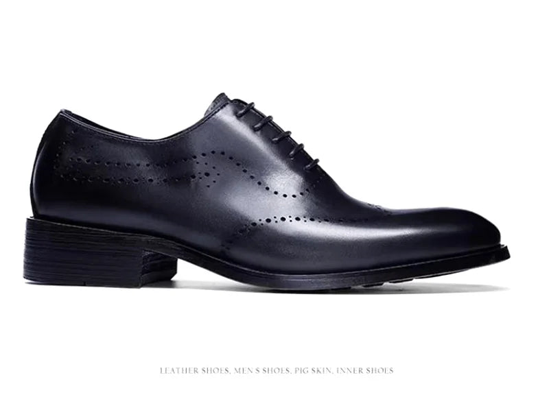 High Quality Cowhide Leather Shoes Men New Style Business Formal Shoes Lace-up Oxford Dress Shoes For Man
