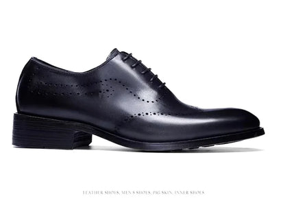 High Quality Cowhide Leather Shoes Men New Style Business Formal Shoes Lace-up Oxford Dress Shoes For Man