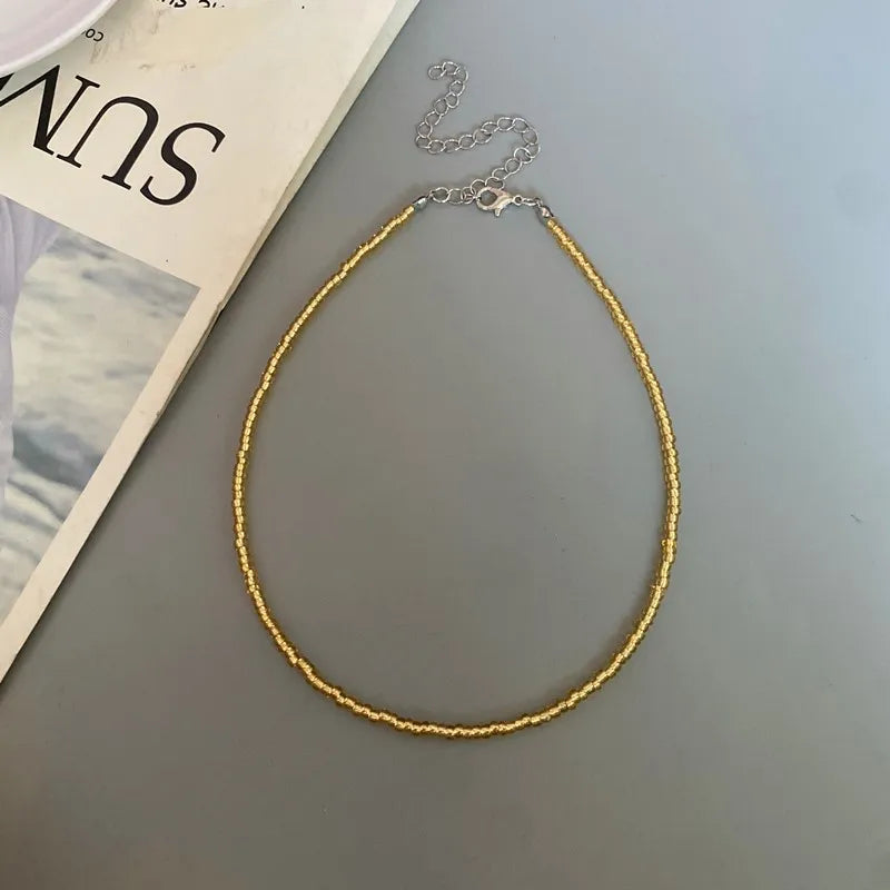 Choker Chain Fashion  Charm Collar Colorful Handmade Colar Collar Necklace Jewelry Femme