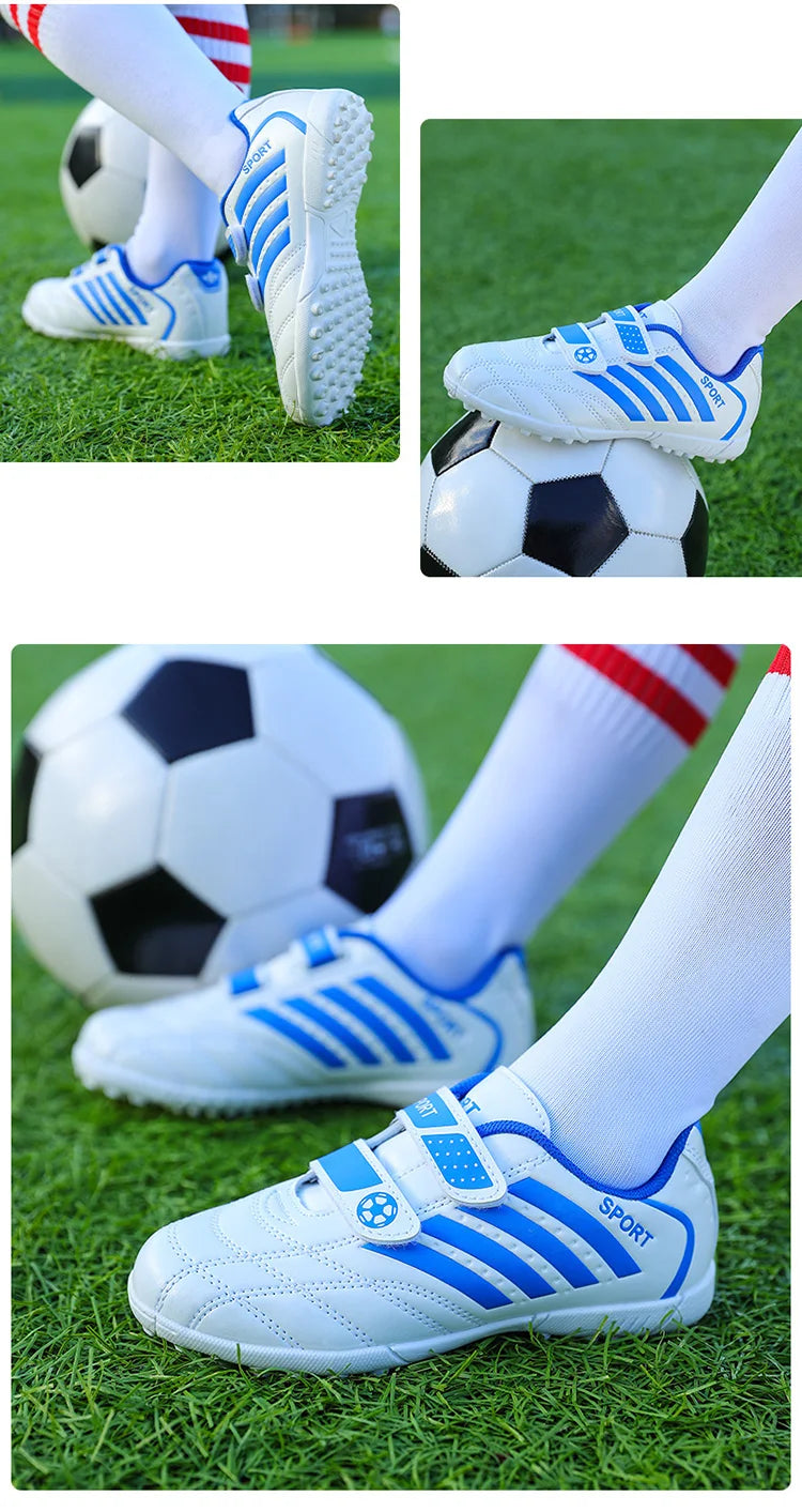 Hot Sale Children Soccer Shoes Cheap Football Cleats Training Football Boots Kids Boy Futsal Turf Sneakers zapatos de fútbol