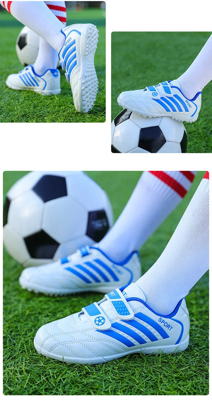 Hot Sale Children Soccer Shoes Cheap Football Cleats Training Football Boots Kids Boy Futsal Turf Sneakers zapatos de fútbol
