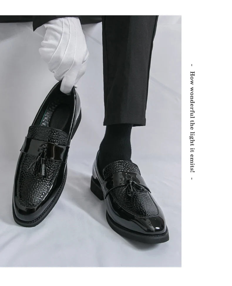 Classic Social Formal Leather Shoes Men Party Leather Casual Business Shoes Men Leather Loafers High Quality Men's Dress Shoes