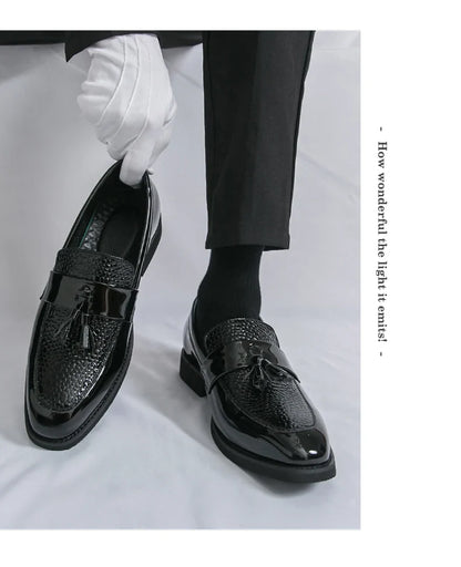 Classic Social Formal Leather Shoes Men Party Leather Casual Business Shoes Men Leather Loafers High Quality Men's Dress Shoes