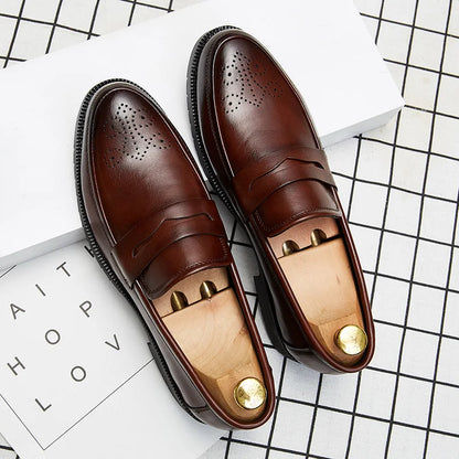 Luxurious Men Dress Shoes  Inner High Loafers Men Shoes Casual Shoe Man Fit Classic Party British Men's Height-increasing Shoes