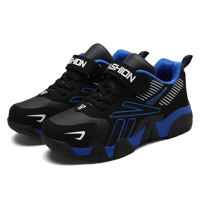 Four Seasons Leather Kids Shoes Non Slip Outdoor Children Walking Sneakers Casual Boys Sport Tennis Size 28-39