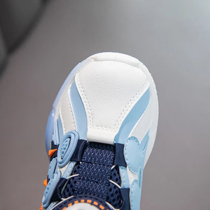 Children Fashion Sneaker Boys Casual Shoes Leather Flat Student Walking Shoes Outdoor Girl Basketball Sports Footwear Zapatillas