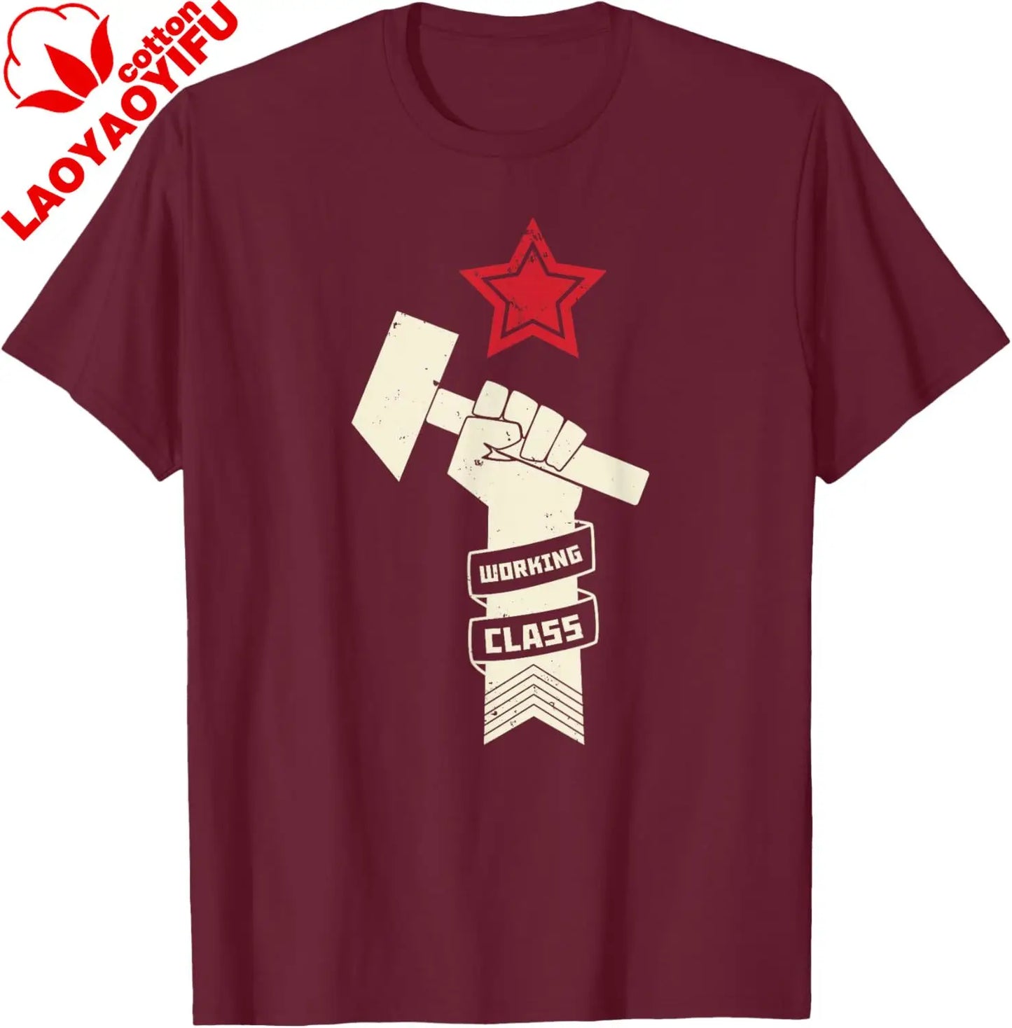 Proletariat Russia USSR Soviet Union CCCP Retro Vintage T-Shirt  Print on Demand Casual Streetwear Camisas Streetwear