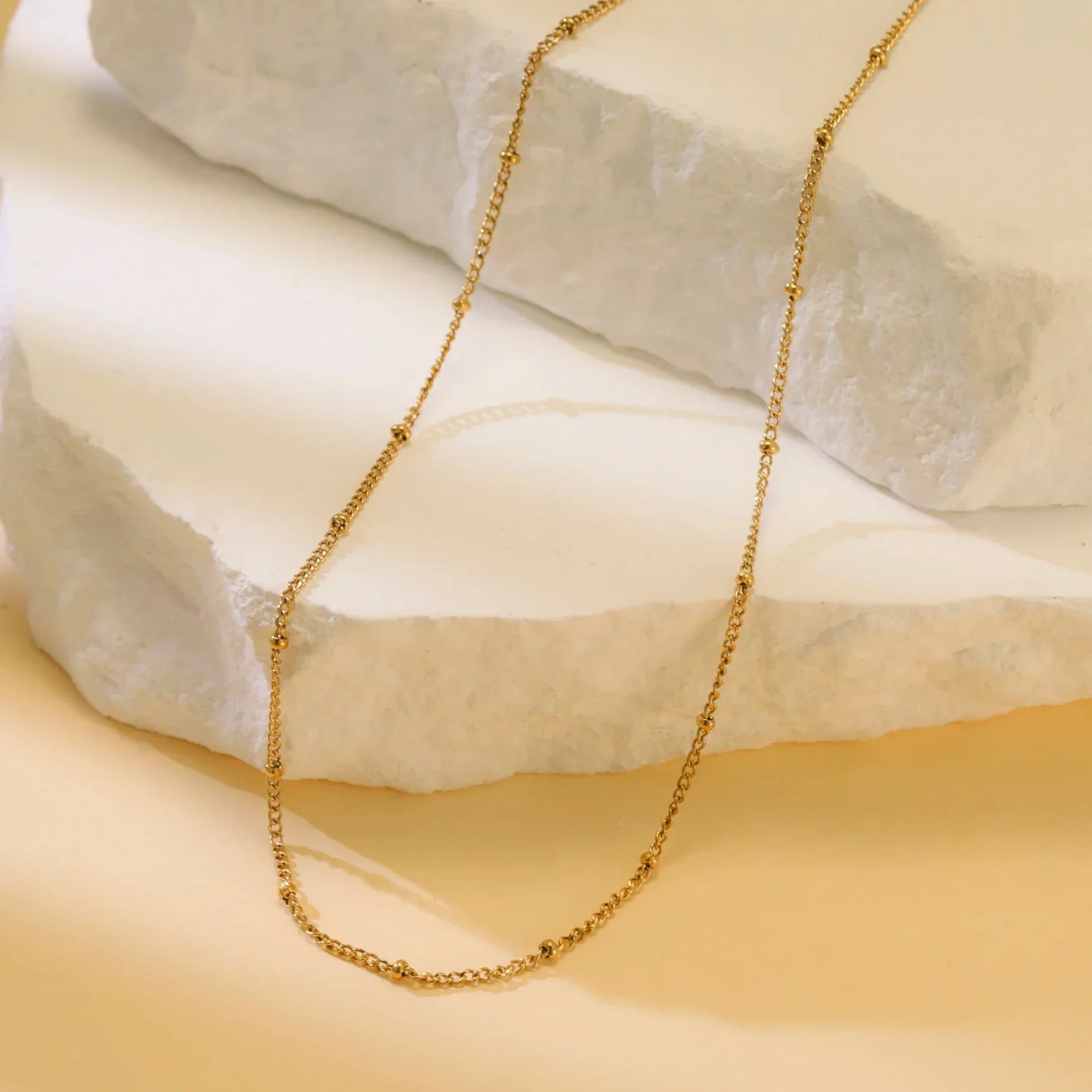 Stainless Steel Gold Color Chain Necklace Women Minimalist Cuban Paperclip Twisted Snake Chain Fashion Jewelry Wholesale