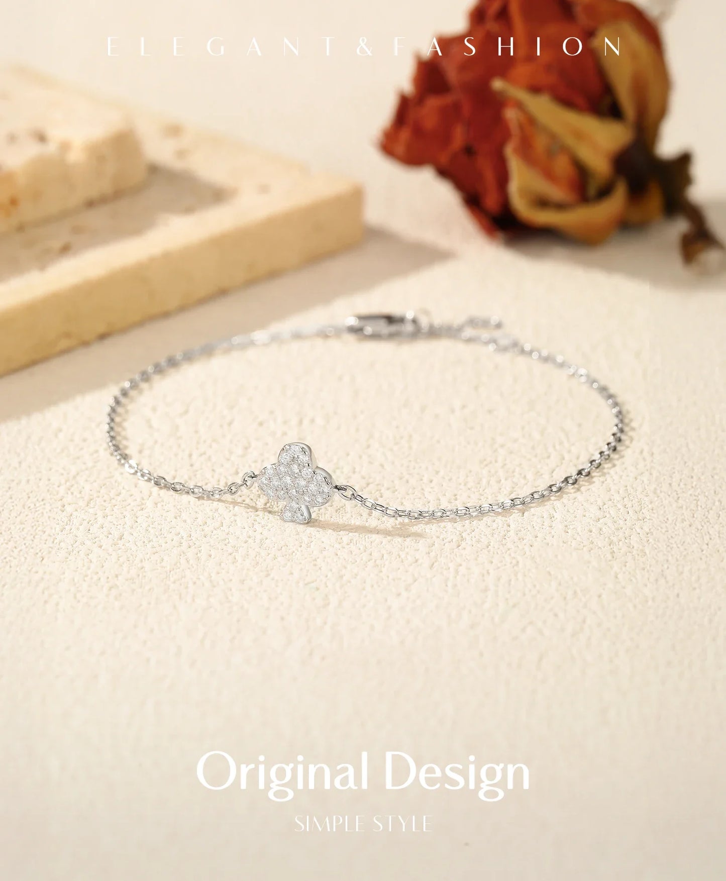 D Color Moissanite 925 Sterling Silver Simple Daily Clubs Link Chain Trendy Bracelet For Women Fine Jewelry Gifts