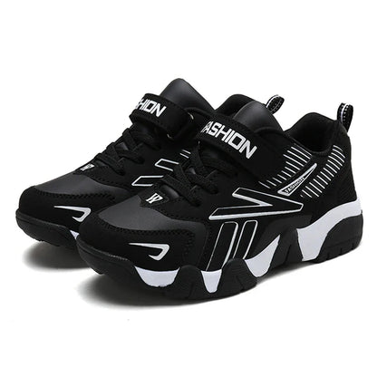 Four Seasons Leather Kids Shoes Non Slip Outdoor Children Walking Sneakers Casual Boys Sport Tennis Size 28-39