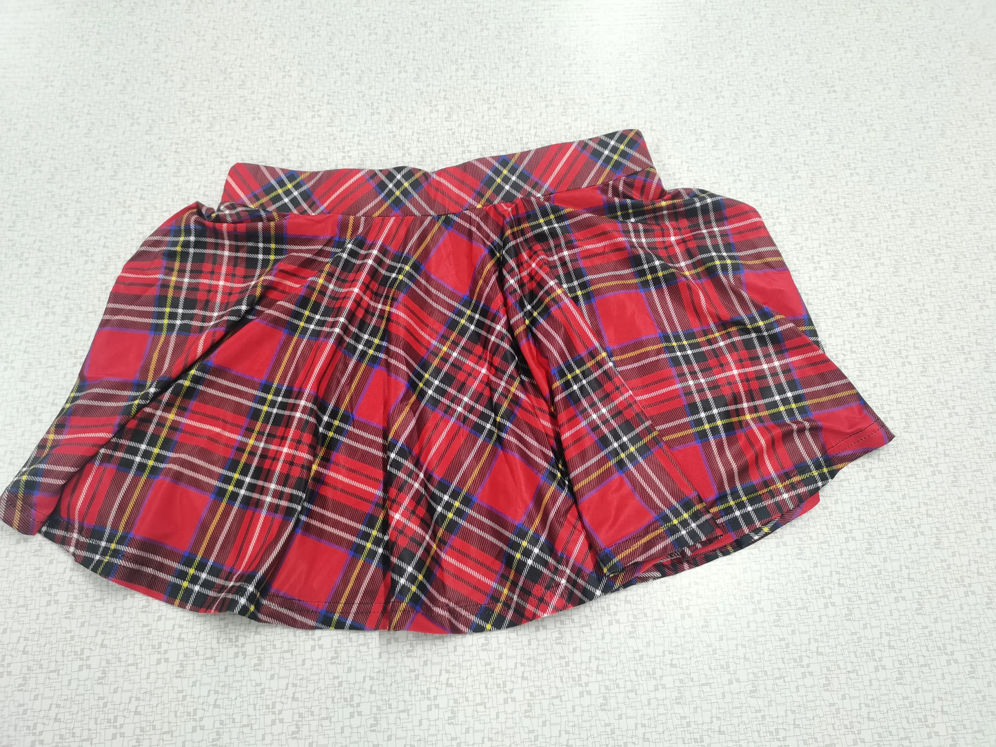 Retro Plaid Pleated Skirts Skirt Y2K Streetwear Vintage School Uniform A-Line Gym Student Short Skirt Girl Xmas Dress Up