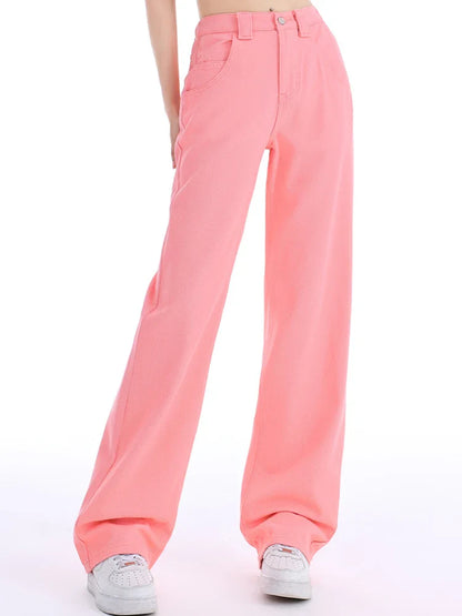 Women High Waist Jeans Female High Street Denim Pants