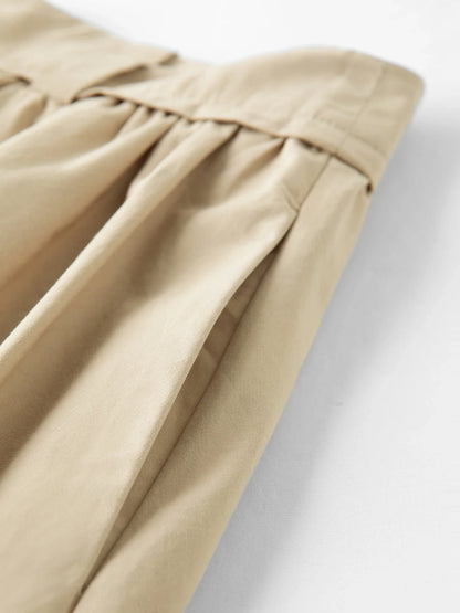 Women's Wide Waist High Waist A-line Skirt 2025 Autumn New Arrival Casual Workwear Style Skirt for Women 25DS83134