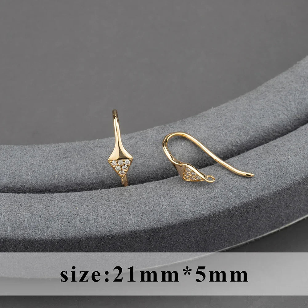 20pcs/lot M800 jewelry accessories,pass REACH,nickel free,18k gold plated,copper,connector,diy earrings,jewelry making