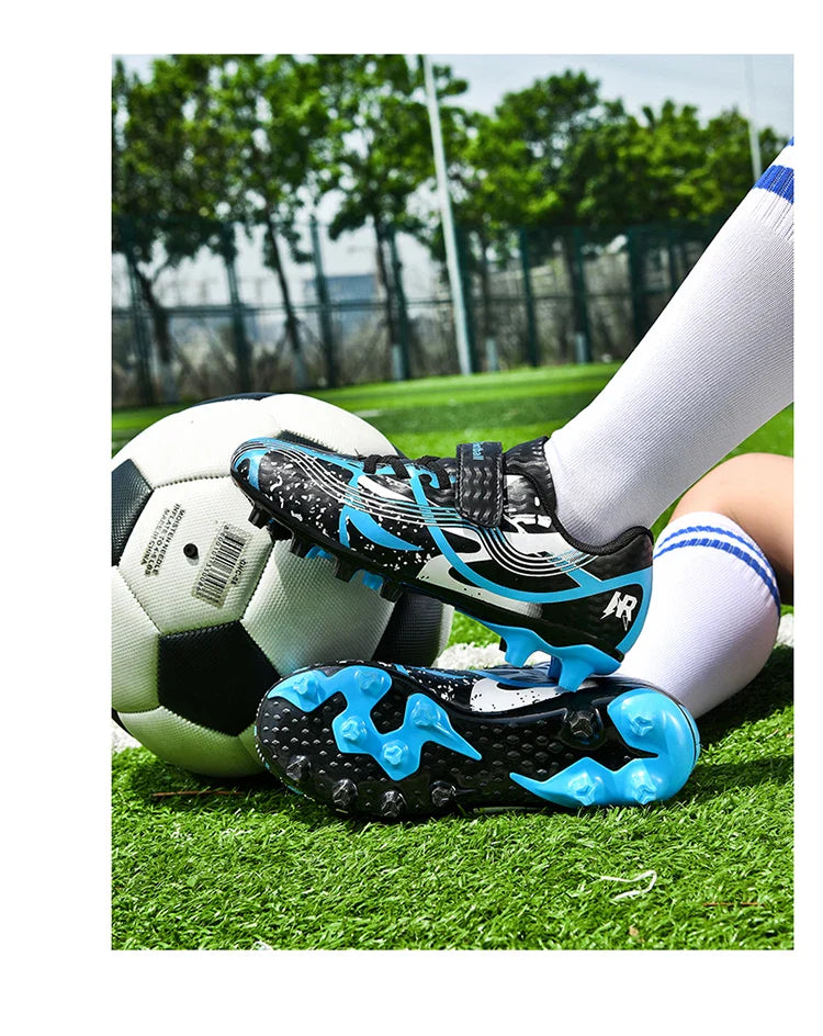 Soccer Shoes with Rubber Soles for Kids, Multicolor FG & TF Training Styles
