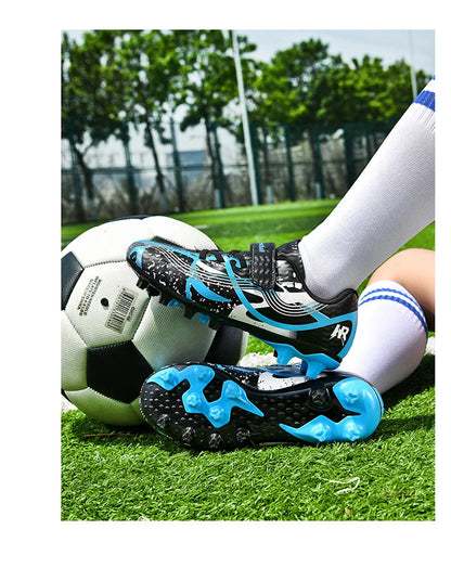 Soccer Shoes with Rubber Soles for Kids, Multicolor FG & TF Training Styles