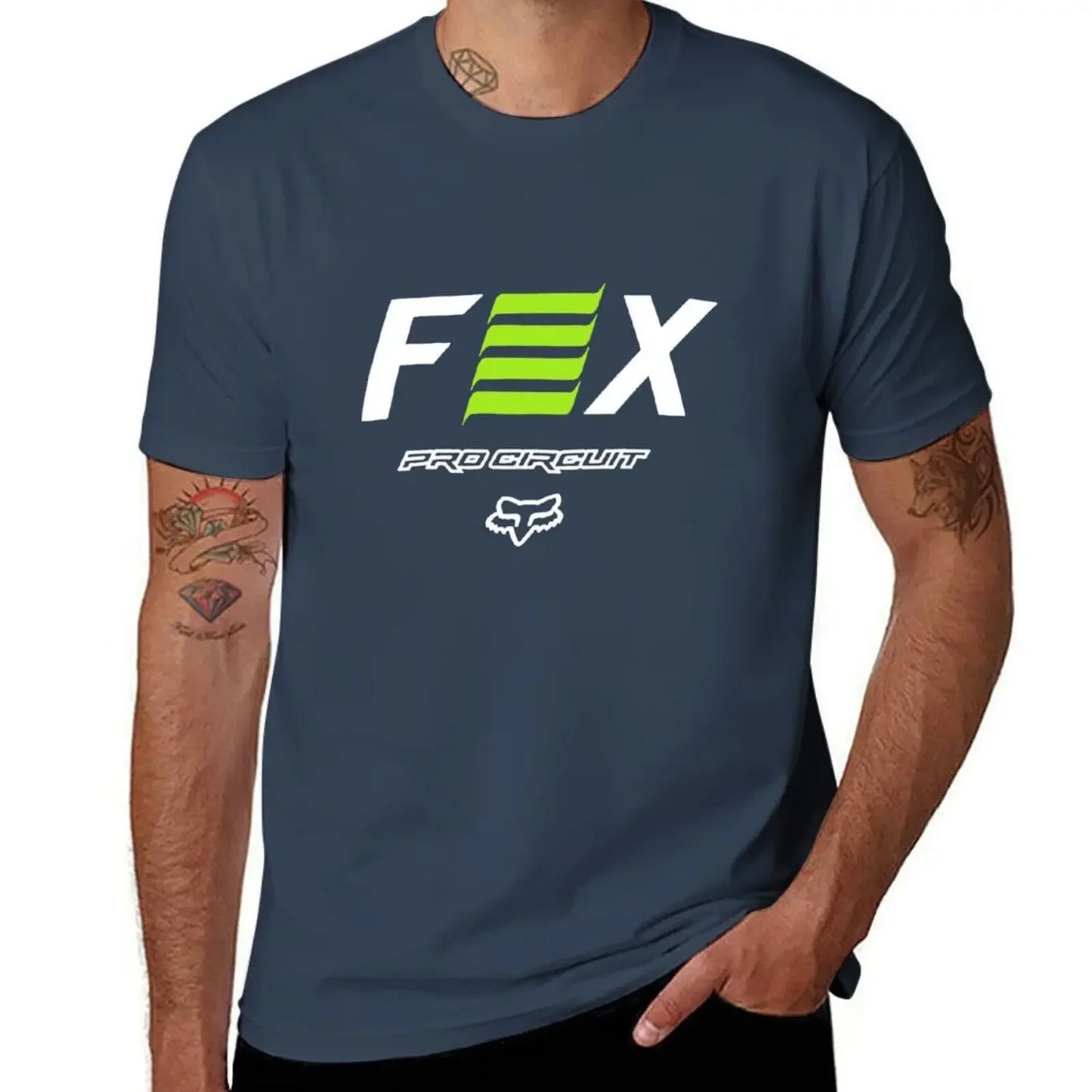 Fox-Clothing-Pro-Circuit-Short-Sleeve-Tech-Tee T-Shirt quick drying baggy shirts sublime anime shirts men
