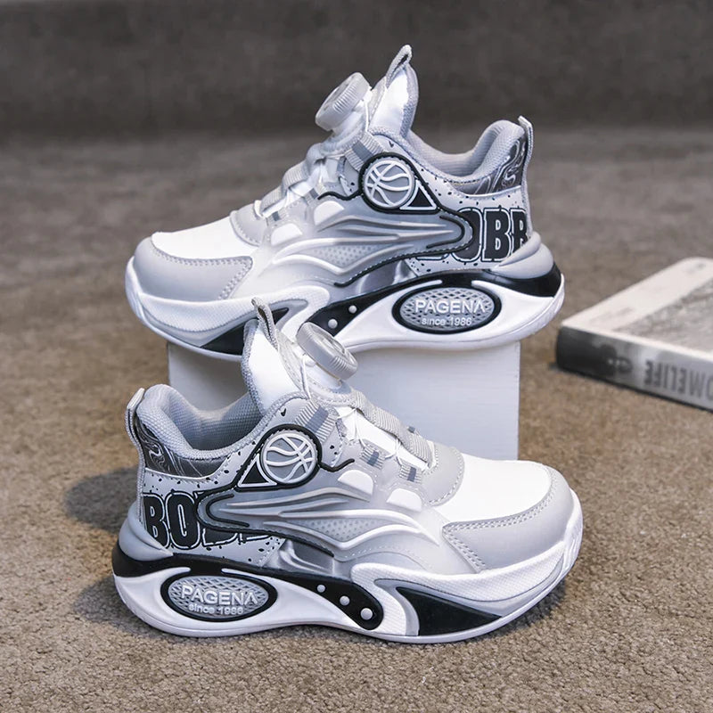 2026 Children Sneaker Boys Basketball Shoes Fashion Luxury Non-slip School Kid High Top Shoes Sports Tennis Sneaker for Boy