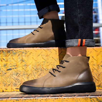 Winter Men Boots High Quanlity Warm Leather Mens Ankle Boots Male Waterproof with Fur Snow Boots Casual Shoes for Men Botas