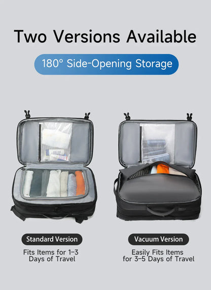 Vacuum Compression Backpacks Men Travel Backpack Expandable USB Bag Large Capacity 17 Laptop Bags For Schoo Cabin Bags