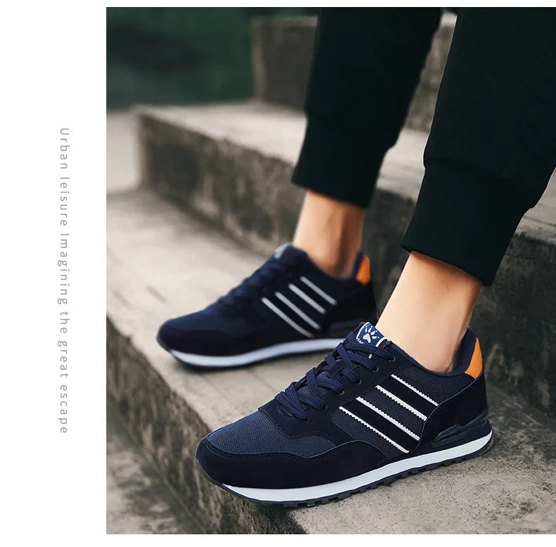 Tênis Masculino de Couro de Alta Qualidade Calçados Casuais Outono 2024 Novo Tênis Masculino Respirável Calçados Masculinos Tênis Masculino Plano Zapatillas Hombre