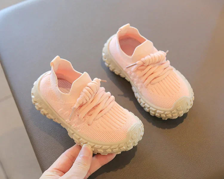 Sport Running Soft Casual Breathable Spring Autumn Baby Boys Girls Bottom Non-Slip Kids Sneakers Children Shoes