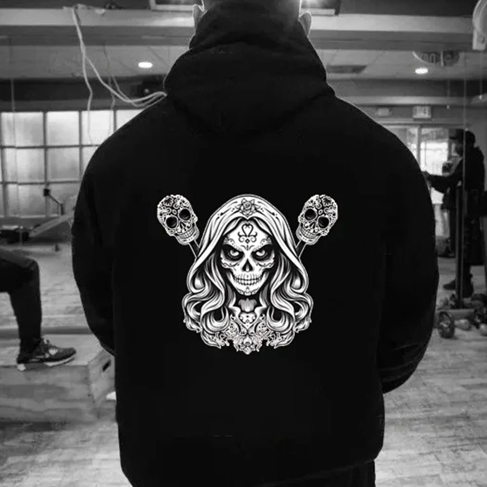 La Santa Muerte Hoodie Pattern Sweatshirt Halloween New In Women Men Sportswear Pullover Autumn and Winter Essentials Hoodie