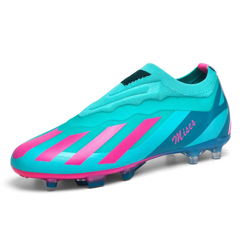 Men Soccer Shoes Long Spikes Soccer Cleats Indoor Sports Shoes Professional Football Boots Drop Shipping Unisex Breathable Soft